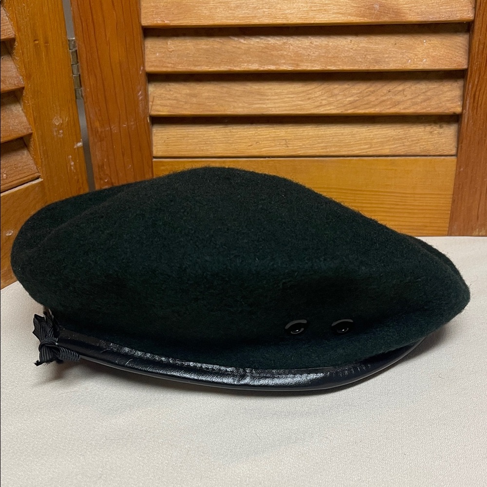 Classic Green Wool Beret